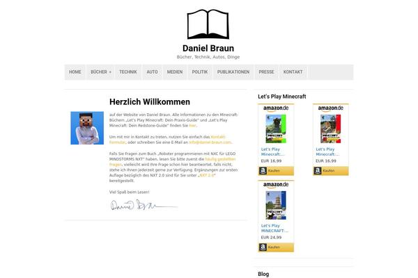Bloggie theme site design template sample