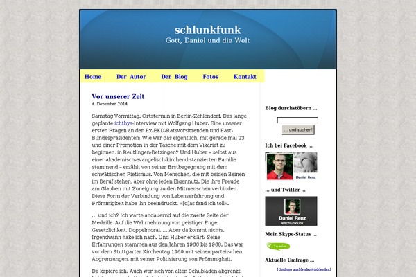 daniel-renz.de site used Default-theme