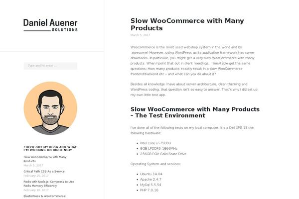 danielauener.com site used Blissard