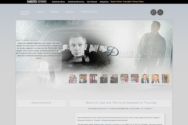 Daniel theme site design template sample