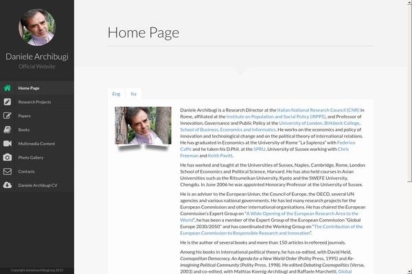 Faculty theme site design template sample