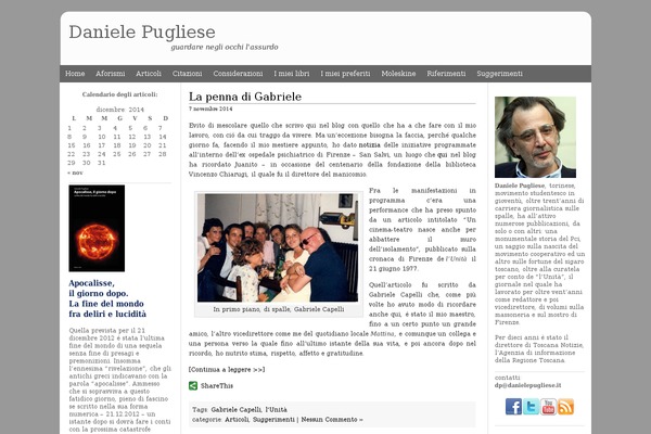 danielepugliese.it site used Blogola Theme