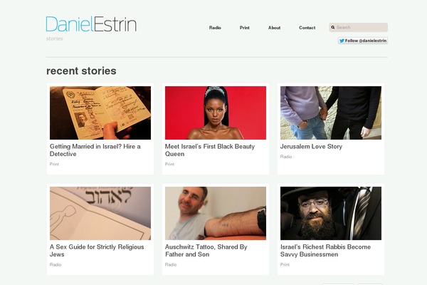 danielestrin.com site used Workaholic