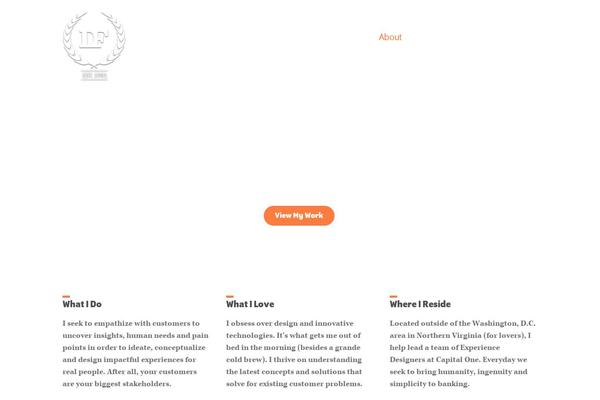 Portfolio theme site design template sample