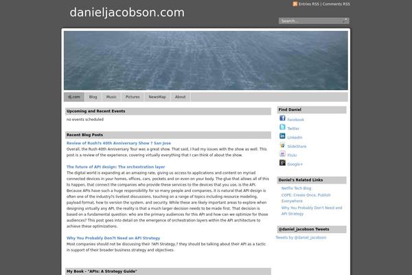 Panorama theme site design template sample