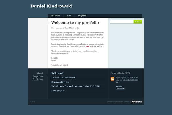 Typebased theme site design template sample