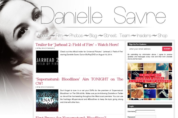 danielle-savre.com site used Arthemia Free