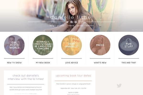 Danielle theme site design template sample