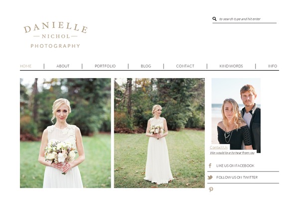 daniellenicholphotography.com site used Chic-blog