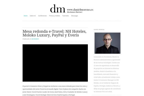 danielmoreno.es site used Truly-minimal-wpcom