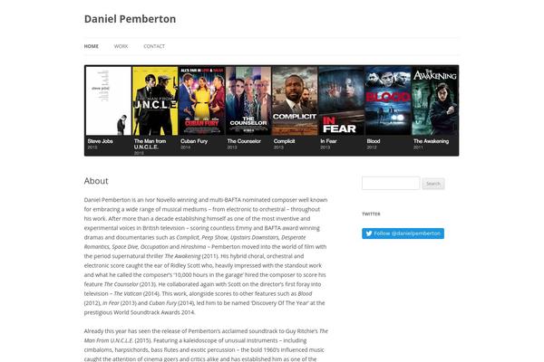 Twenty Twelve theme site design template sample
