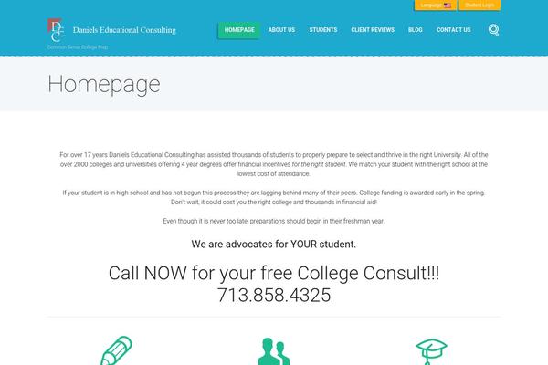 Education theme site design template sample