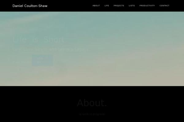 Ambition theme site design template sample