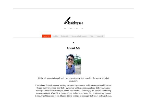 danieltay.me site used Wp_magnifique5-v1.1