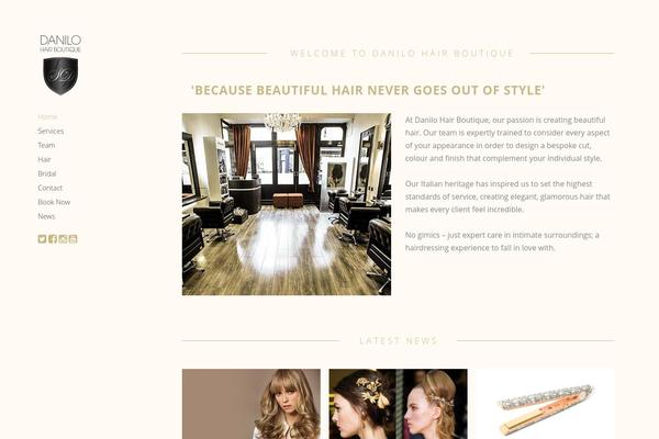 Brick theme site design template sample