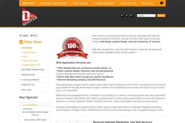 Site using Google Website Translator by Prisna.net plugin