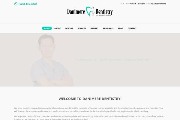 Dentalux theme site design template sample