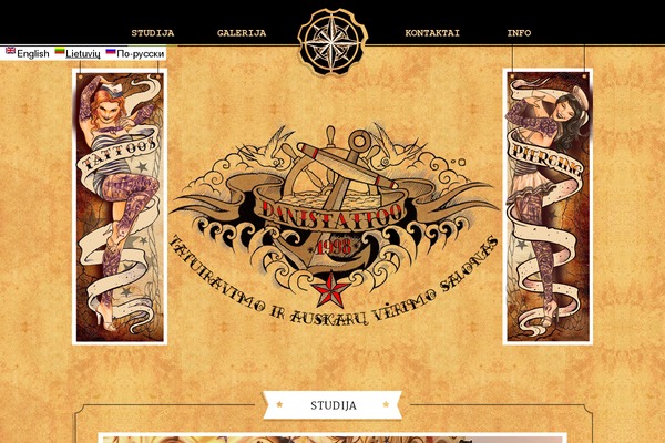danistattoo.lt site used Jamstudio