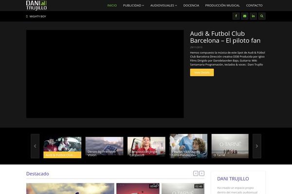 Truemag theme site design template sample