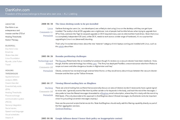 Barthelme theme site design template sample