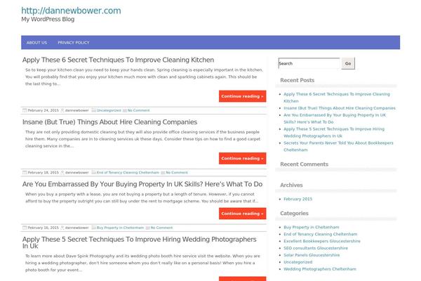Optimize theme site design template sample