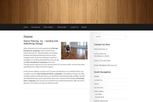 Retina theme site design template sample