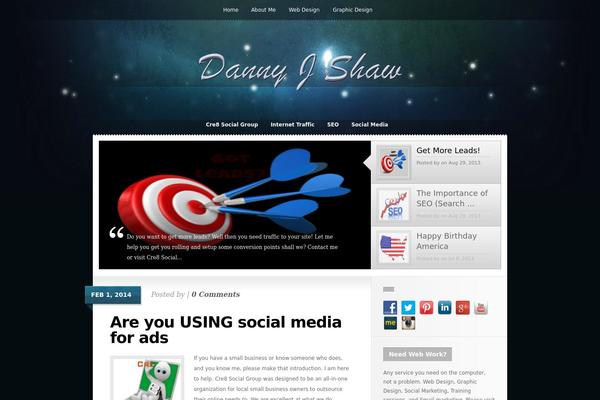 Glow theme site design template sample
