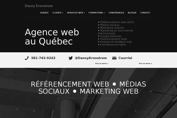 dannykronstrom.com site used Grandis-theme