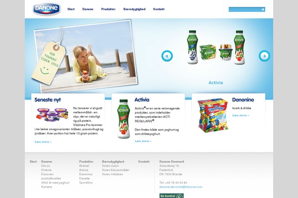 danone.dk site used Danone
