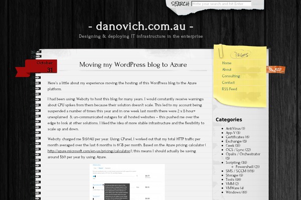 Anarcho Notepad theme site design template sample