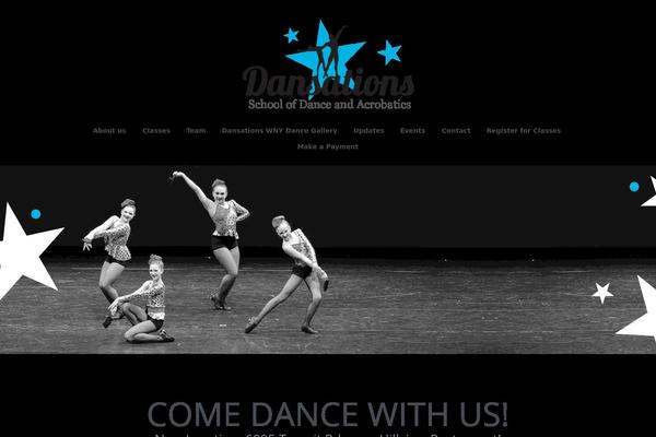 Galaxy theme site design template sample