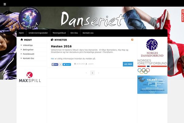 Newscast theme site design template sample