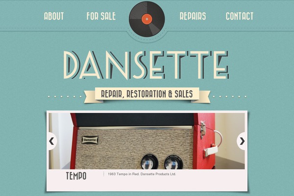 Retro theme site design template sample