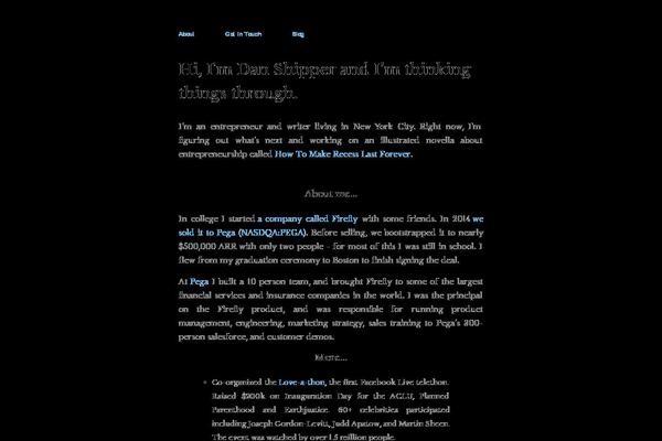 danshipper.com site used Emptiness