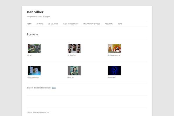 Twenty Twelve theme site design template sample