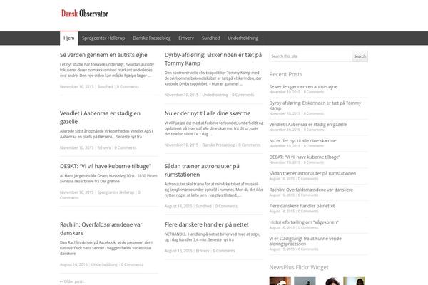 NewsPlus theme site design template sample