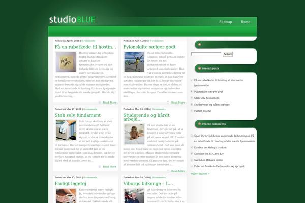 Studioblue theme site design template sample