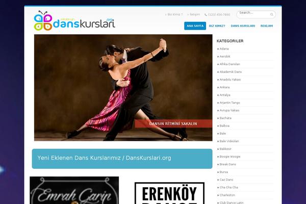 Dance theme site design template sample