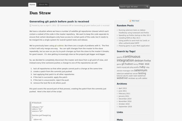 zBench theme site design template sample