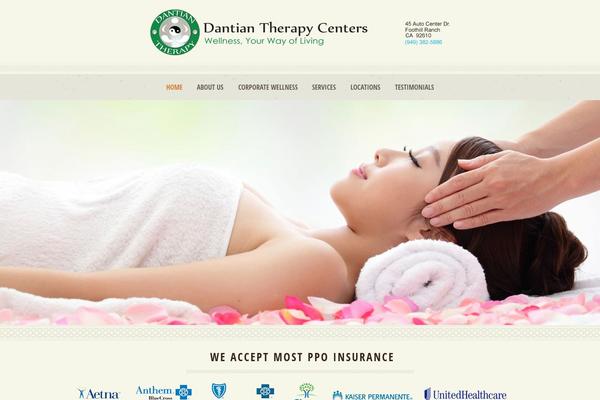 Dream Spa theme site design template sample