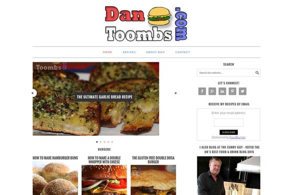Foodie Pro theme site design template sample