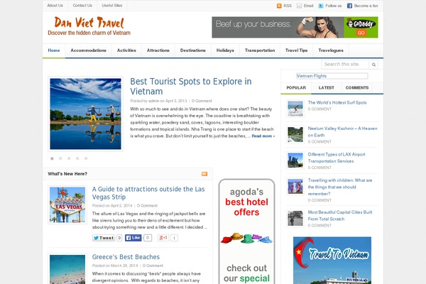 Daily theme site design template sample