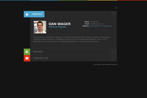 danwager.com site used Cv
