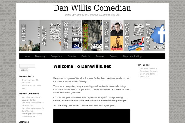 danwillis.net site used Sliding Door