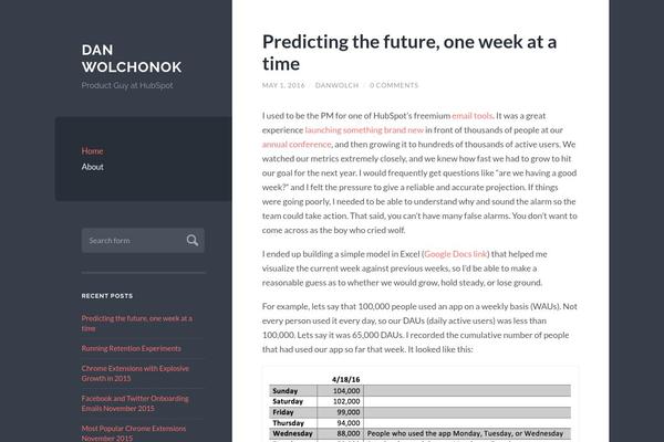 Wilson theme site design template sample