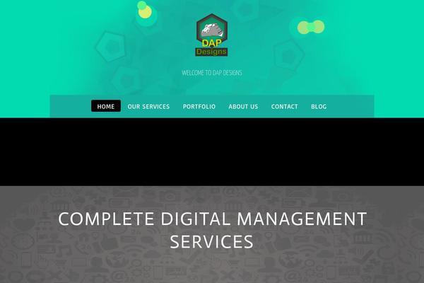 Flat theme site design template sample