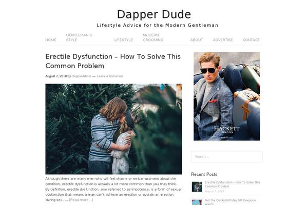 Lifestyle theme site design template sample