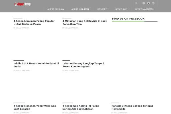 dapurresepmasakan.com site used Mts_blogging