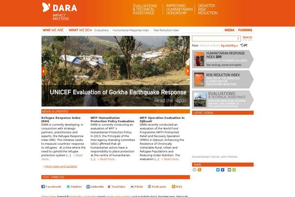 Dara theme site design template sample