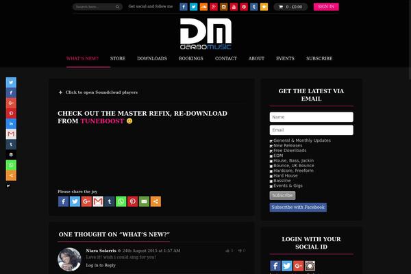 Site using Beatport Discography shortcode plugin
